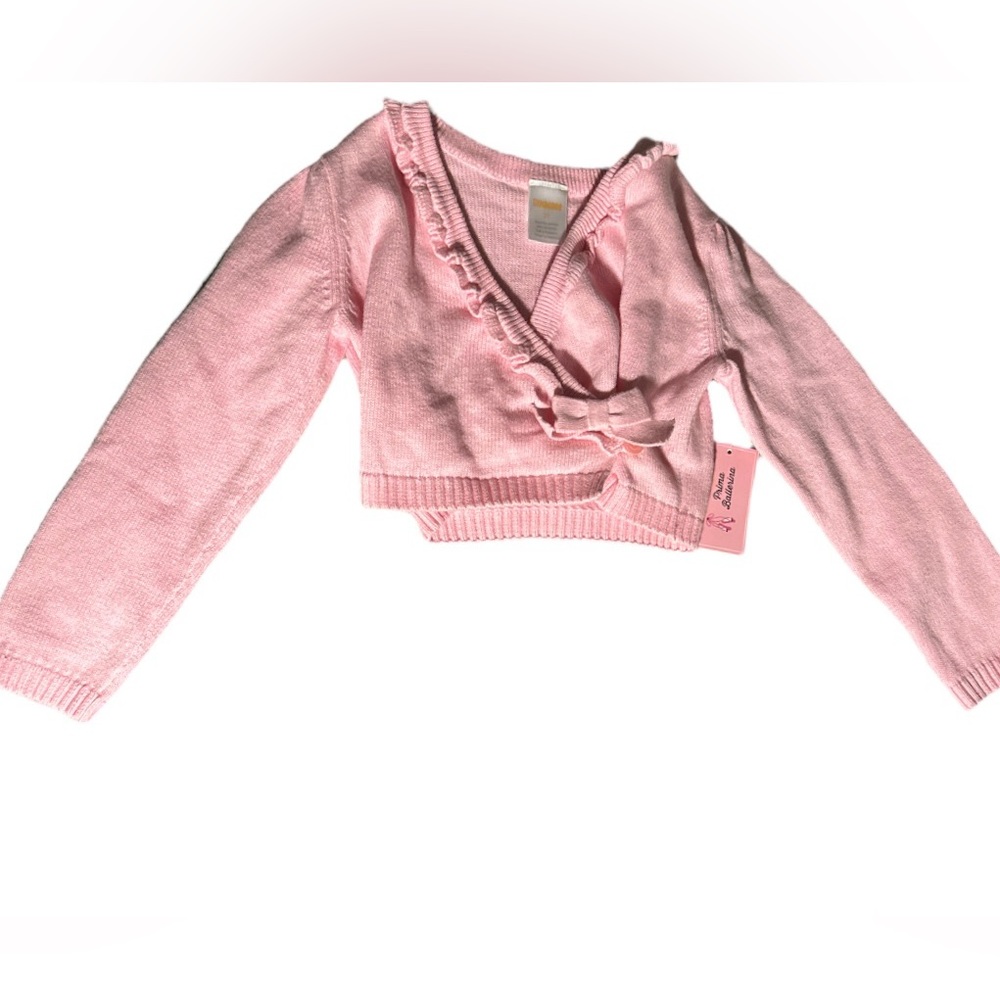 GYMBOREE Prima Ballerina 3T Girls Long Sleeve Wrap Ruffle Sweater